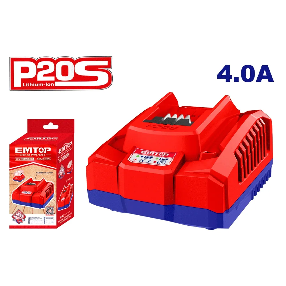 Chargeur de batterie 4AH EFCR20411 EMTOP Tunisie