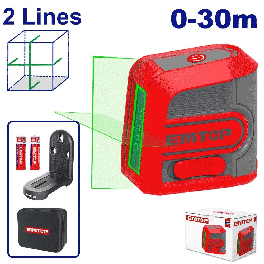 Laser 2 lignes vert 30m ESLE2M03 EMTOP Tunisie