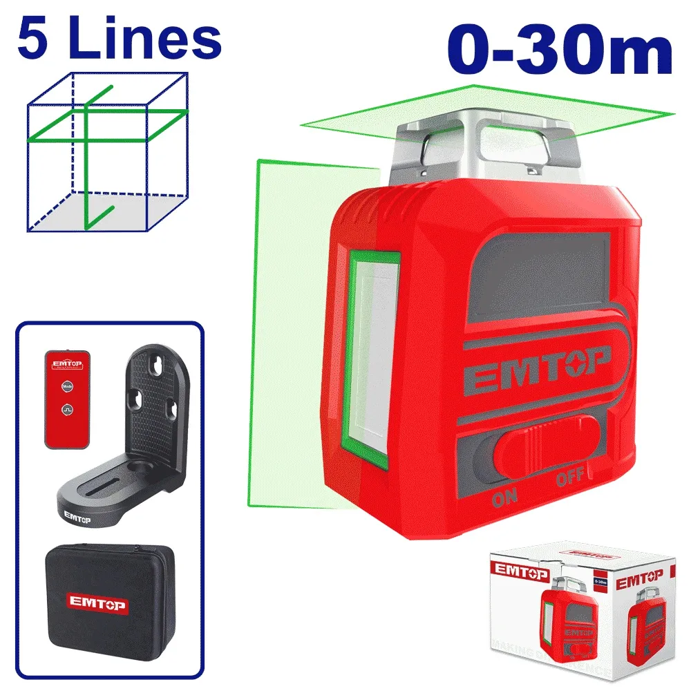 Laser 5 lignes vert 30m ESLE2M05 EMTOP Tunisie
