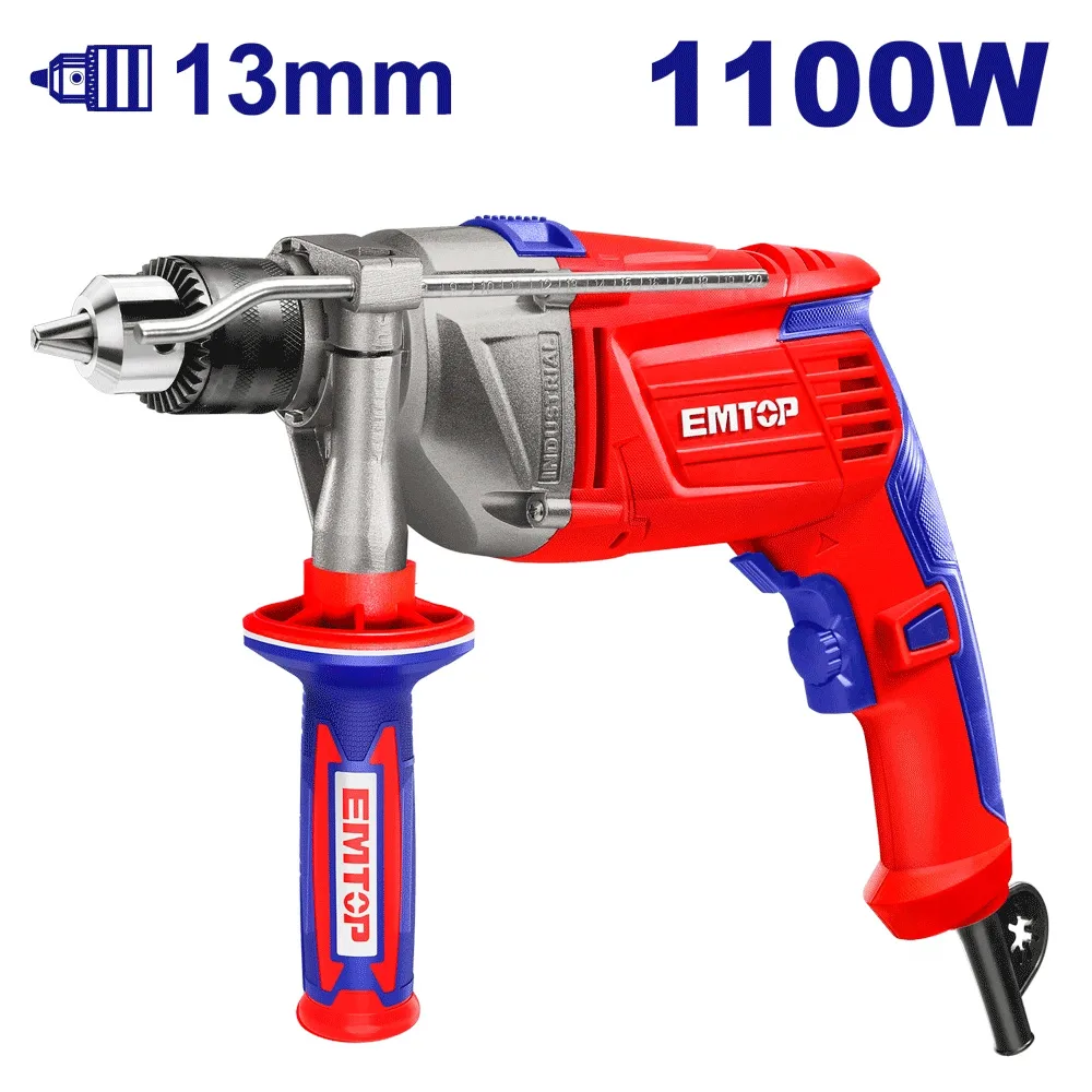 Perceuse à percussion 1110w 13mm EMDL1101 EMTOP Tunisie
