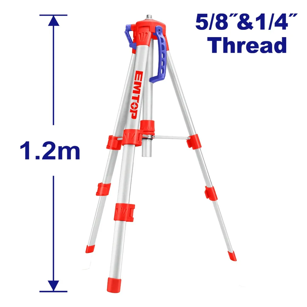 Trépied pour niveau laser 1.2m ETPD12001 EMTOP Tunisie