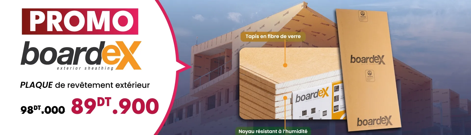 Plaques BOARDEX Tunisie